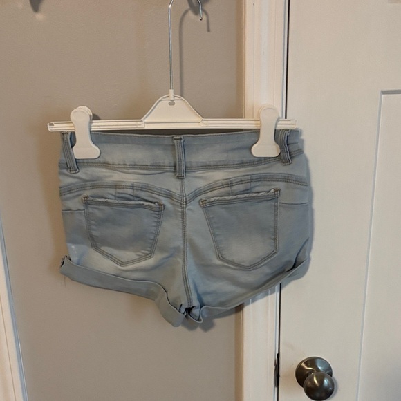 Wax Jean Women's Sky Blue Jean Shorts - Picture 2 of 2